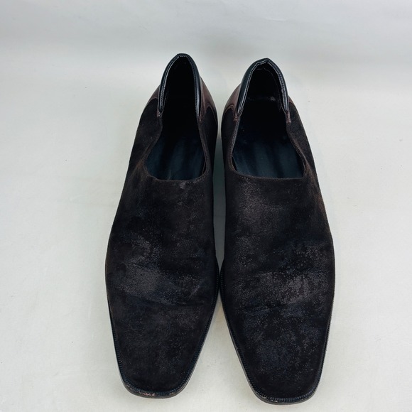 Donald Pliner Rex Loafer Mens 10.5 M Brown Suede Leather Slip On Loafers Italy main image 14
